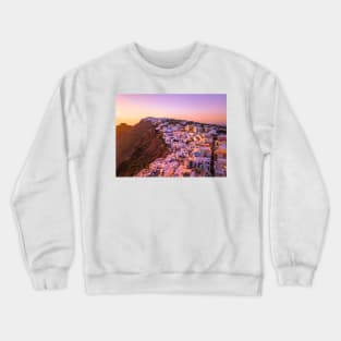 Santorini, Greece Sunset Crewneck Sweatshirt